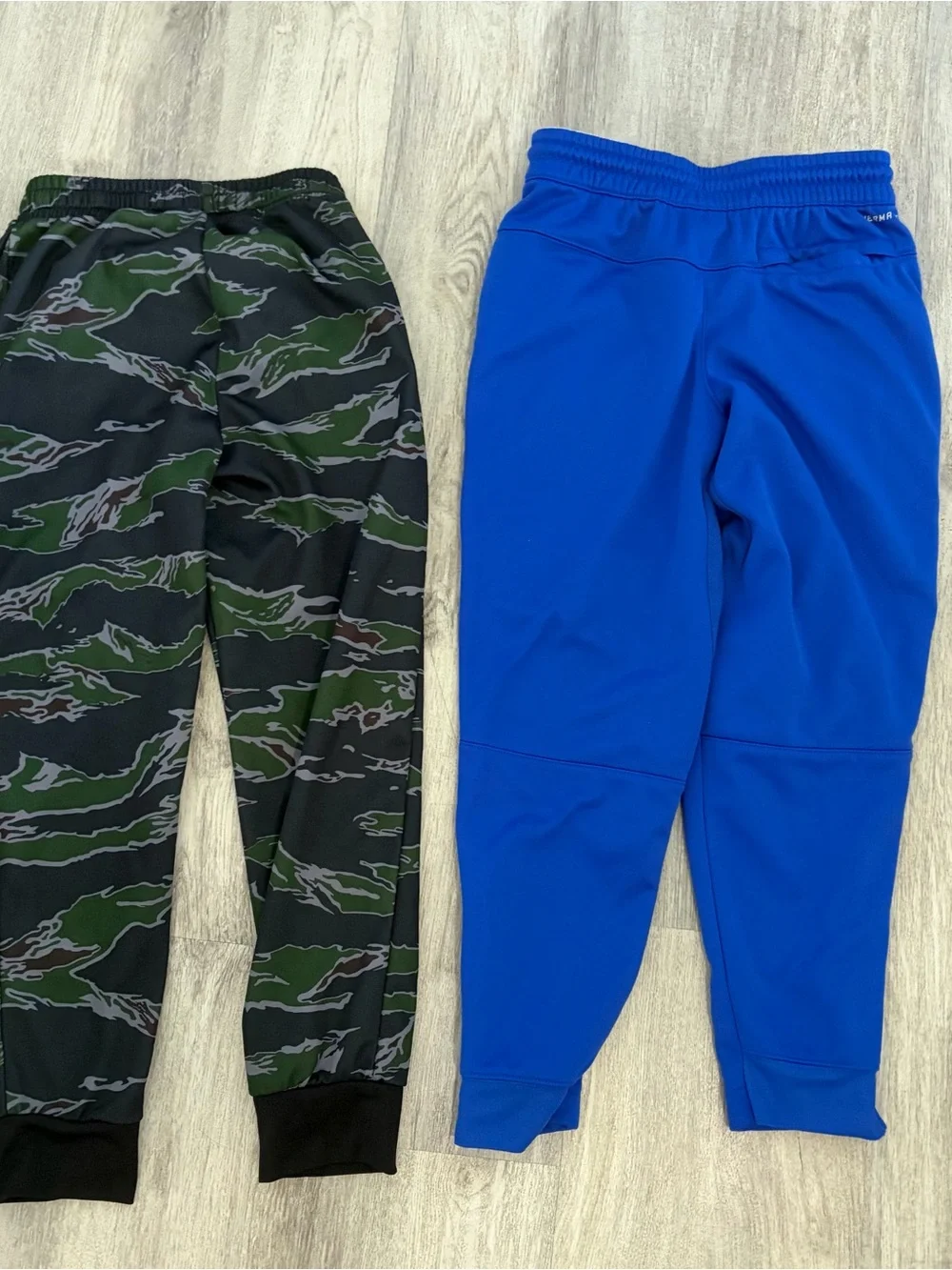 Lot Of 2 Jordan Boys Joggers Sweatpants Size Small 8-10 Camo / Blue Athletic